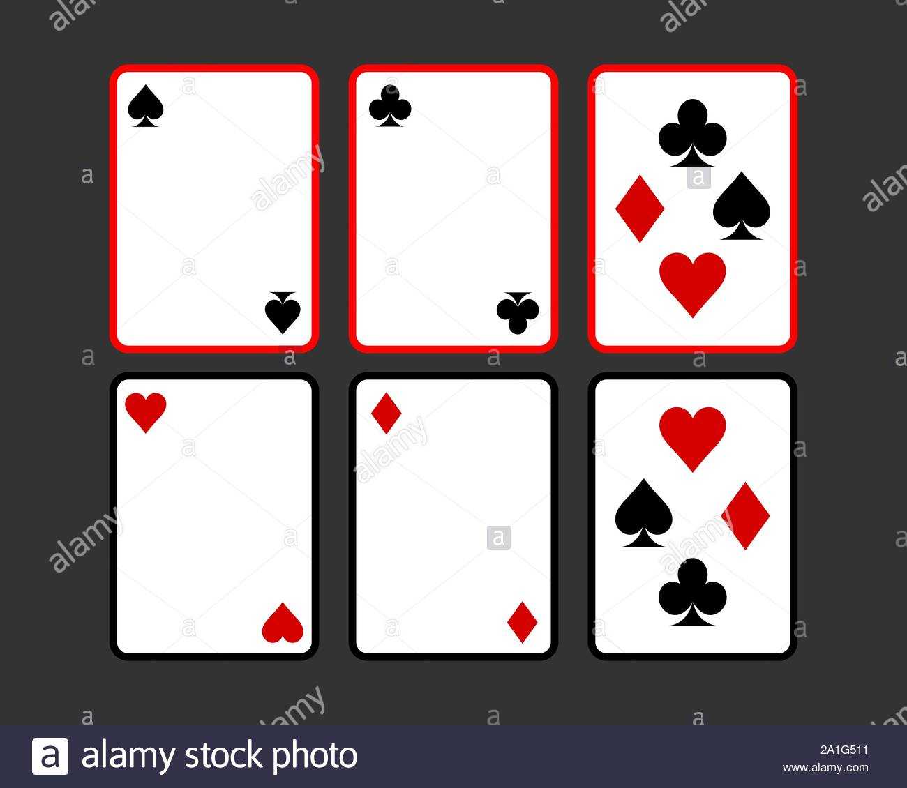 Playing Cards Vector Illustration. Poker Playing Cards Throughout Template For Game Cards