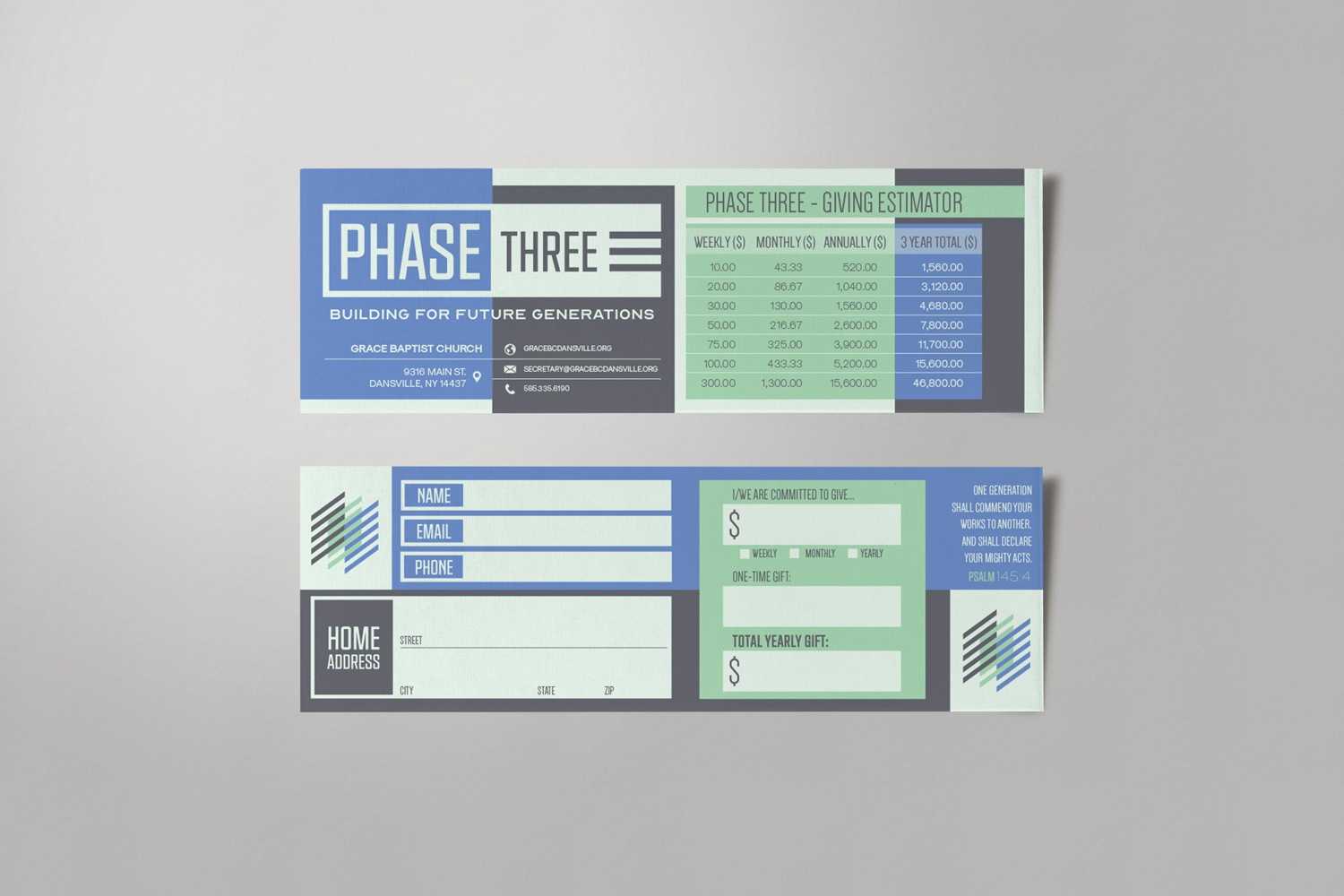 Pledge Cards & Commitment Cards | Church Campaign Design Pertaining To Pledge Card Template For Church