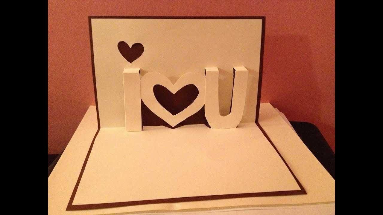 Pop Up Cards – I Love You Pop Up Card – Youtube Pertaining To I Love You Pop Up Card Template