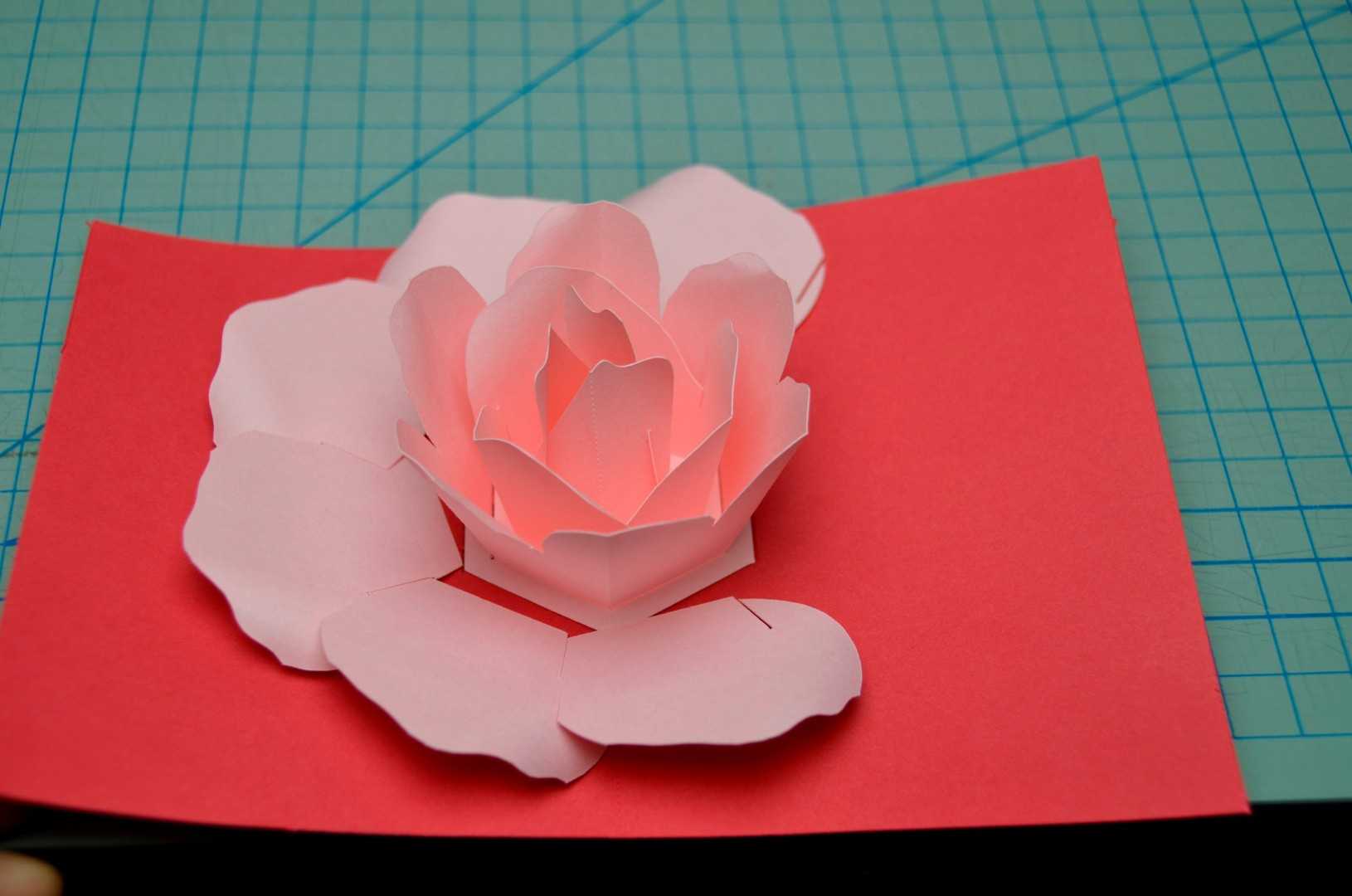 Pop Up Paper Flower – Calep.midnightpig.co Pertaining To Printable Pop Up Card Templates Free