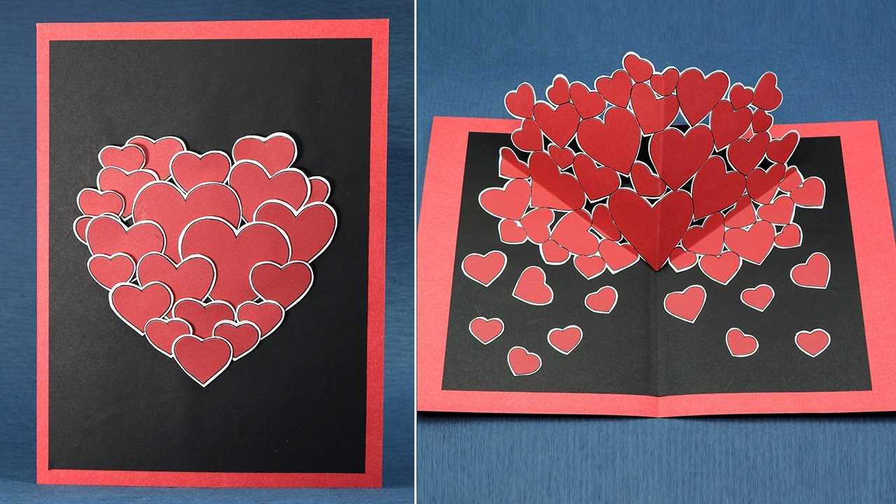 Pop Up Valentine Cards Diy | Vallentine Gift Card Within Pixel Heart Pop Up Card Template
