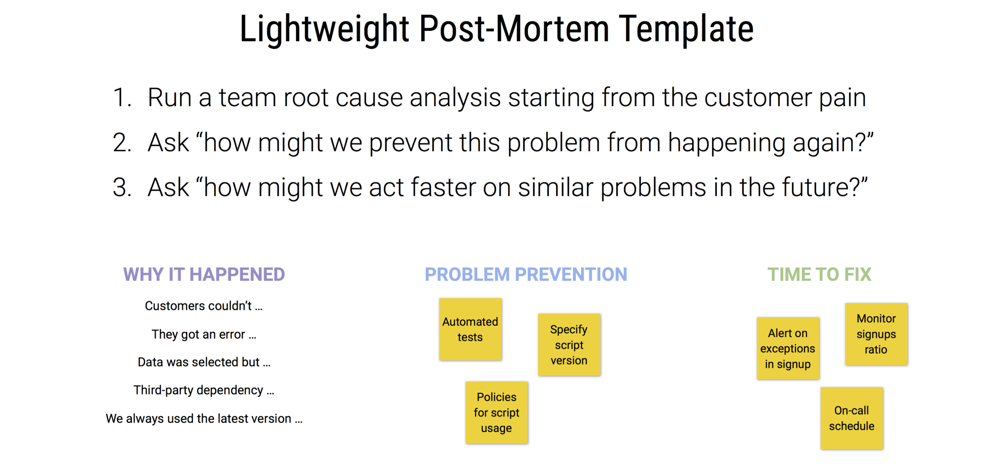 Postmortem Template – Dalep.midnightpig.co Intended For Post Mortem Template Powerpoint