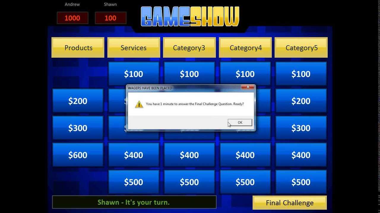 Powerpoint Gameshow Template Tutorial With Regard To Quiz Show Template Powerpoint