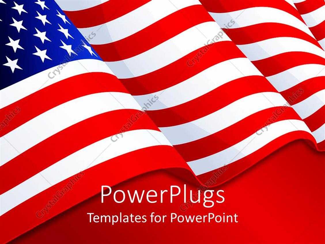 Powerpoint Template: American Flag Patriotic Background With In Patriotic Powerpoint Template