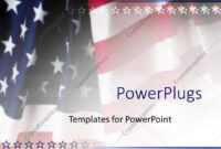 Powerpoint Template: American Flag Patriotic On Faded in Patriotic Powerpoint Template