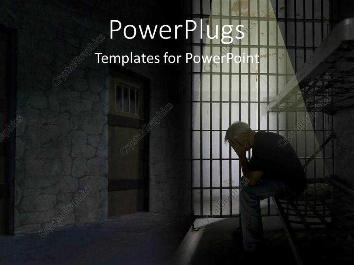 Powerpoint Template: Depression In Jail (17751) Throughout Depression Powerpoint Template