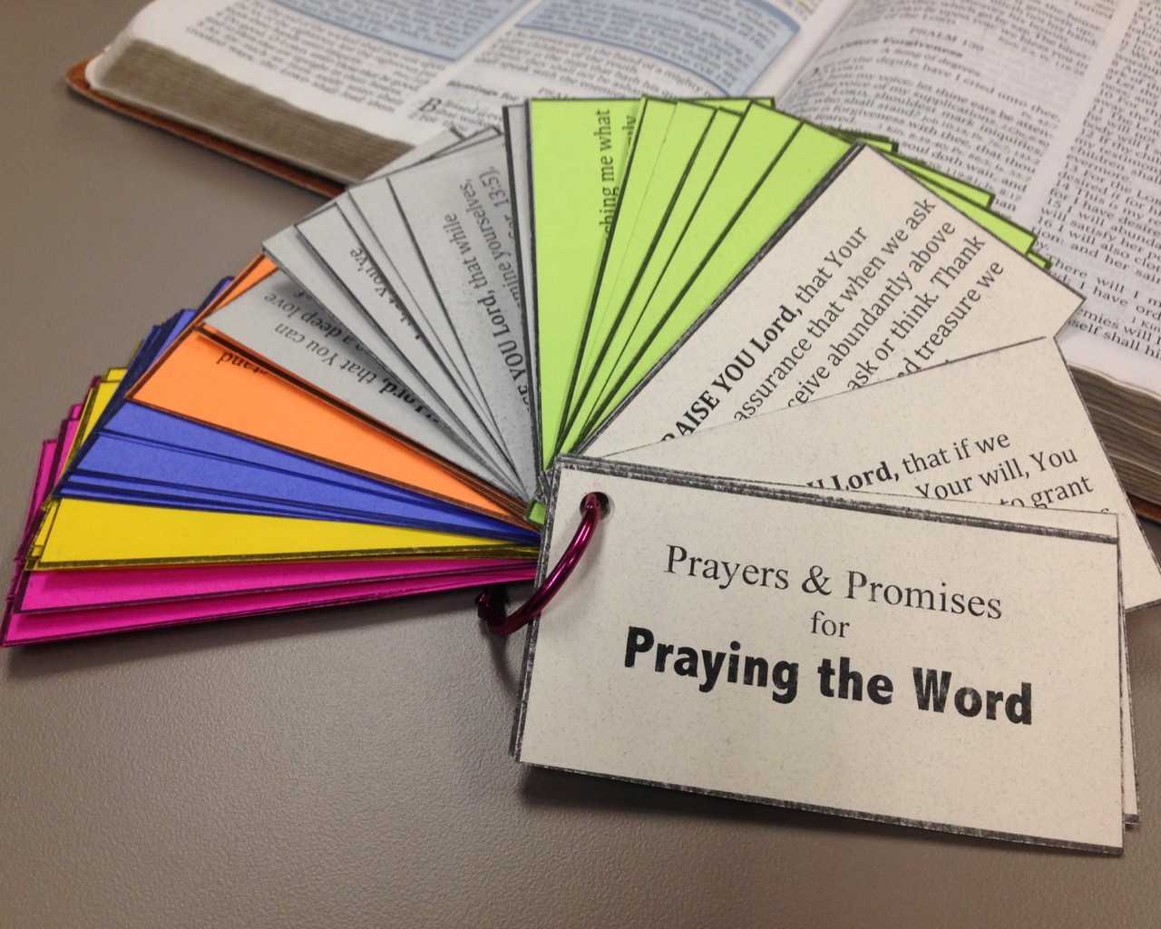 Praying The Word: Prayer & Promise Cards | Revival & Reformation Throughout Prayer Card Template For Word