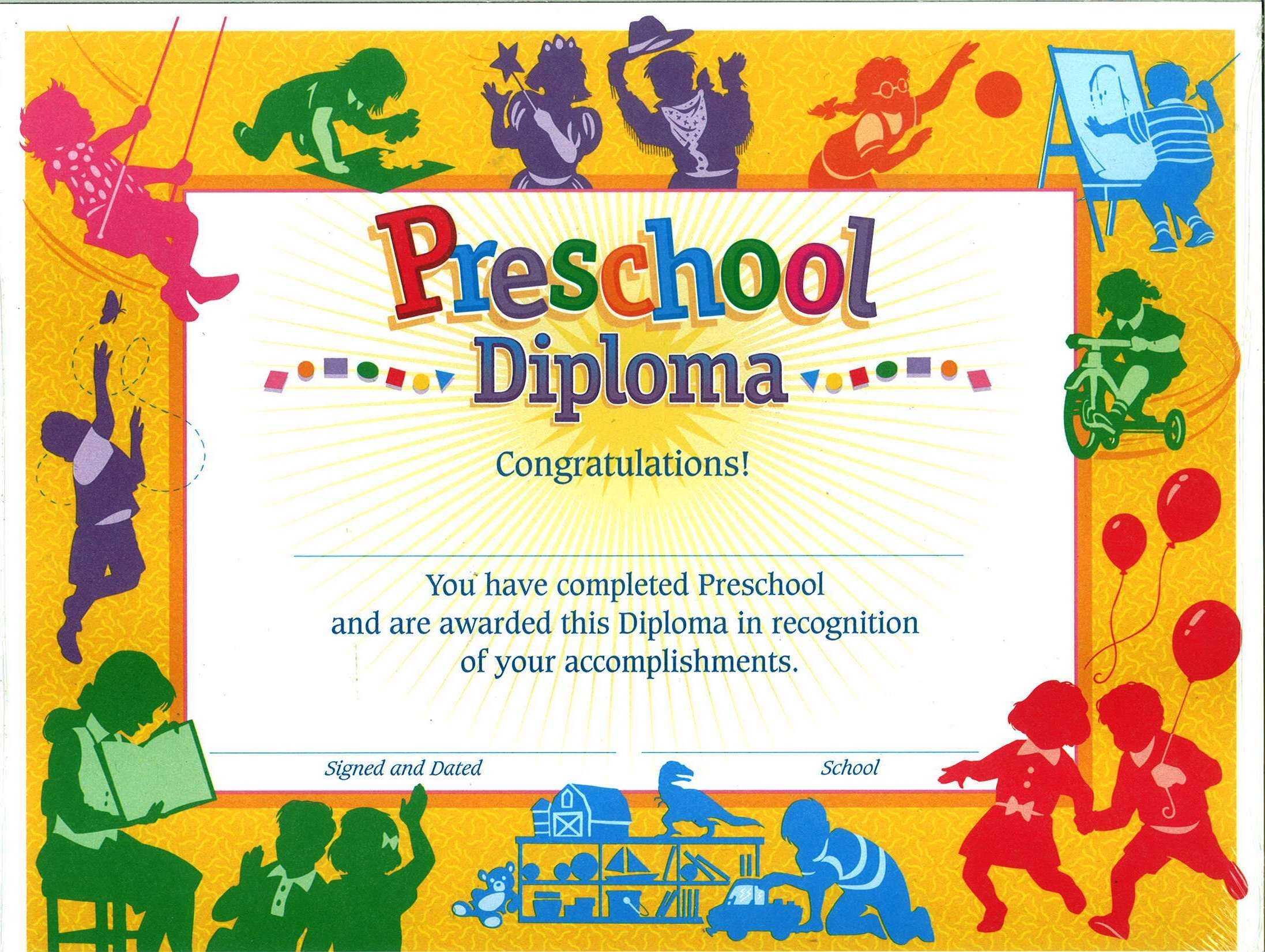 Pre School Certificate – Calep.midnightpig.co For Free Printable Graduation Certificate Templates