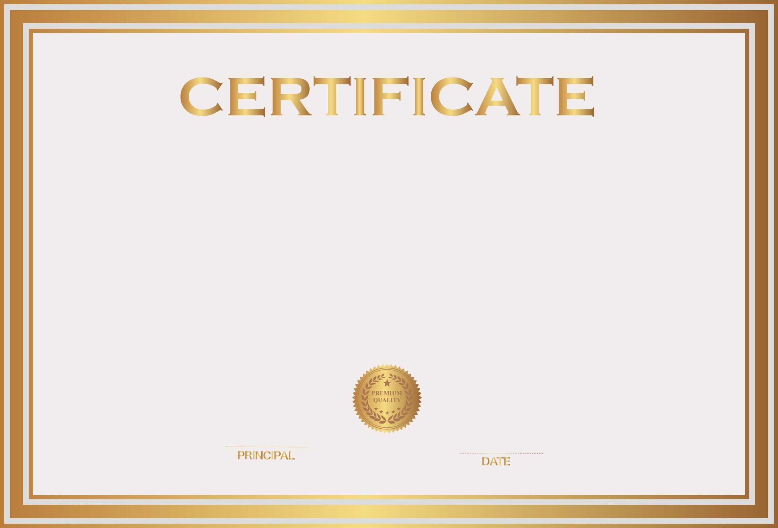 Principal Award Certificate – Calep.midnightpig.co With Hayes Certificate Templates