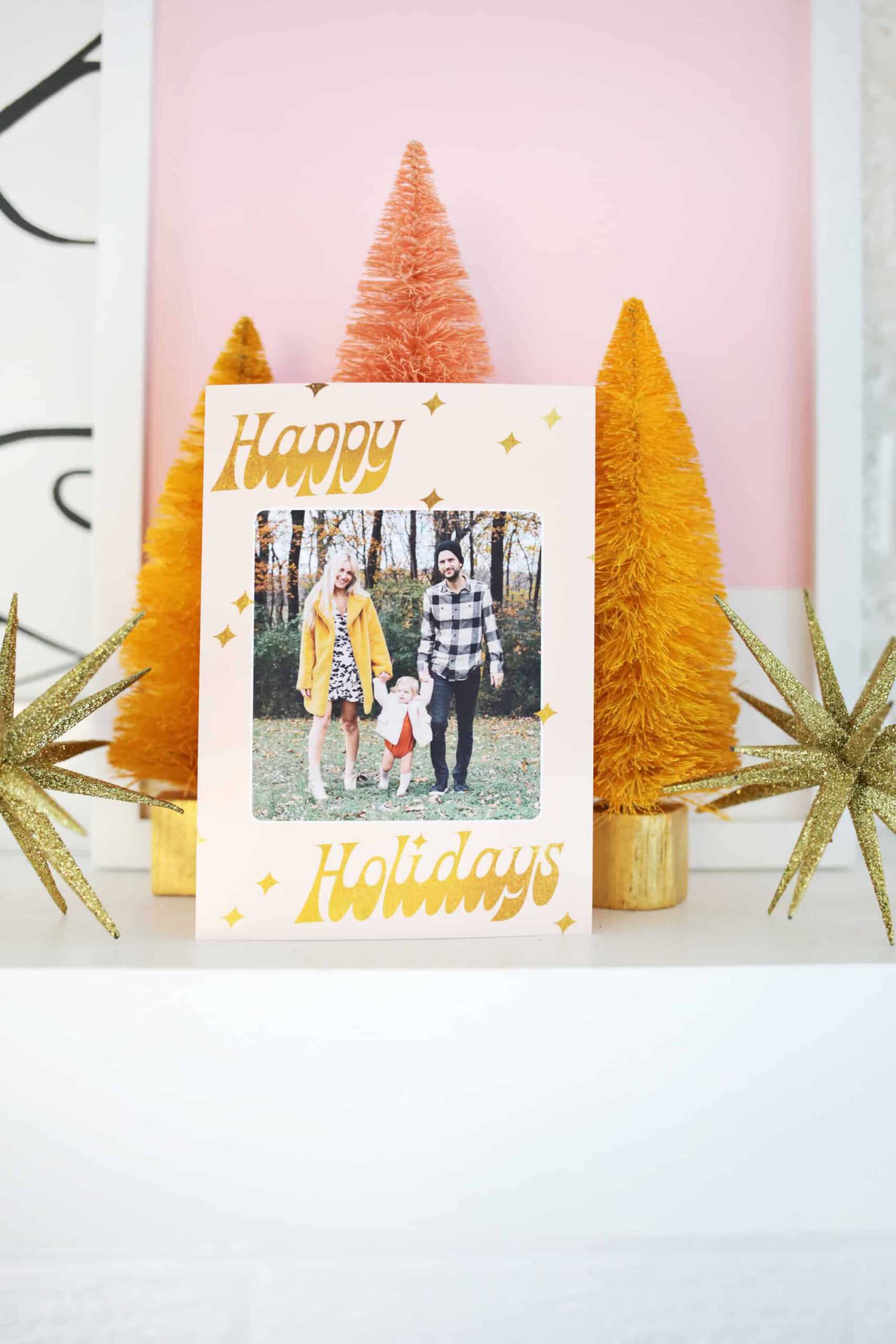 Print Your Own Holiday Cards (Free Template Included!) - A With Print Your Own Christmas Cards Templates
