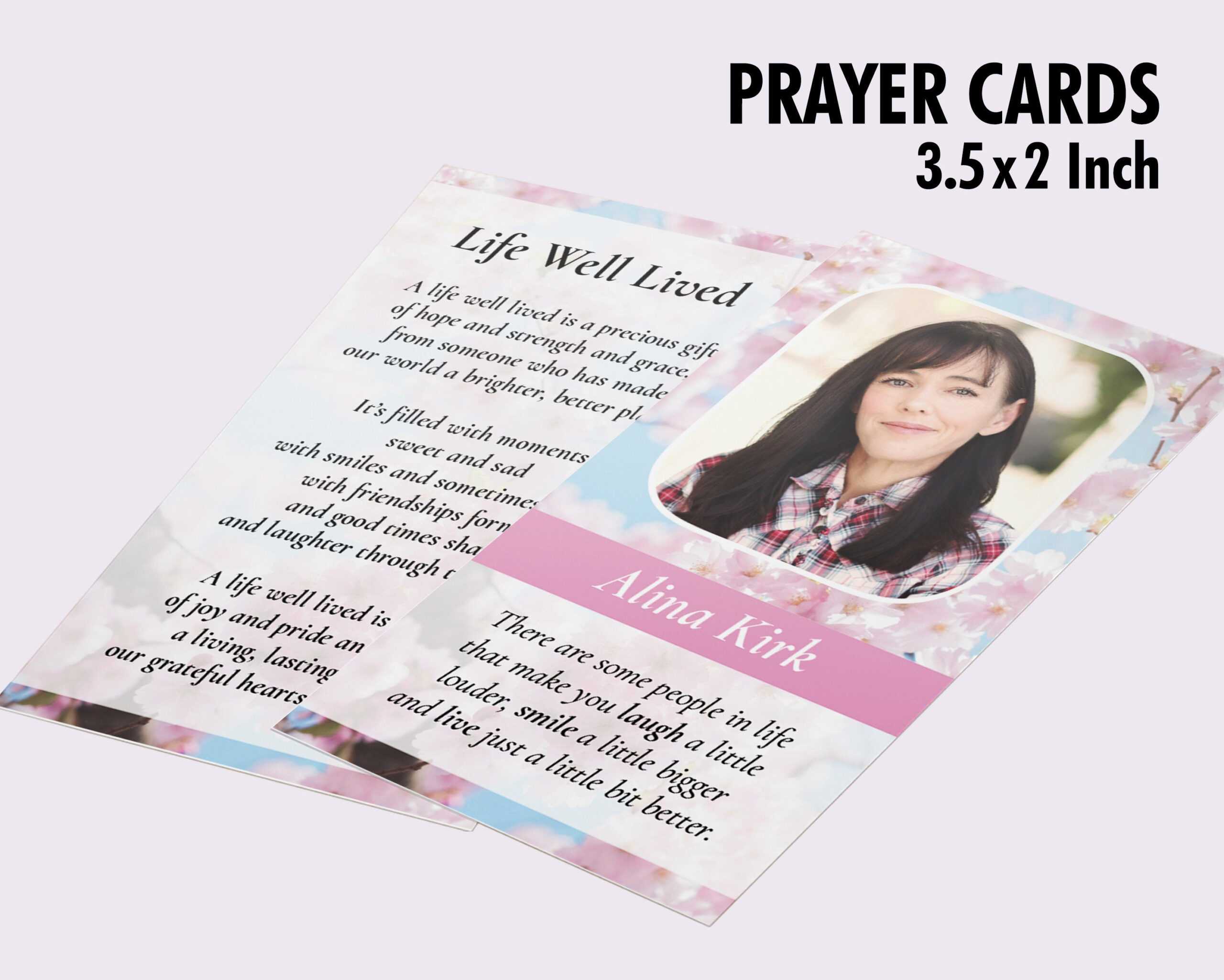 Printable Funeral Prayer Card, Memorial Ideas, Funeral Ideas, Funeral  Printables, Editable Prayer Cards, Small Prayer Cards Intended For Prayer Card Template For Word