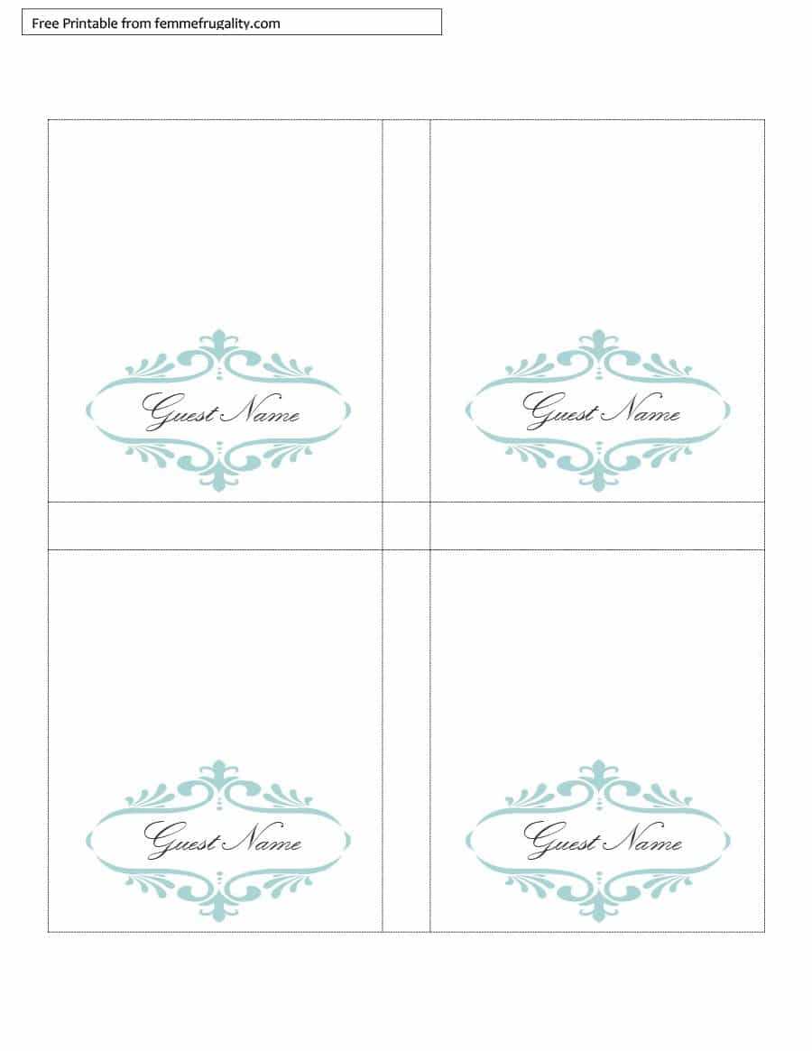 Printable Table Tent Template – Calep.midnightpig.co With Regard To Free Tent Card Template Downloads