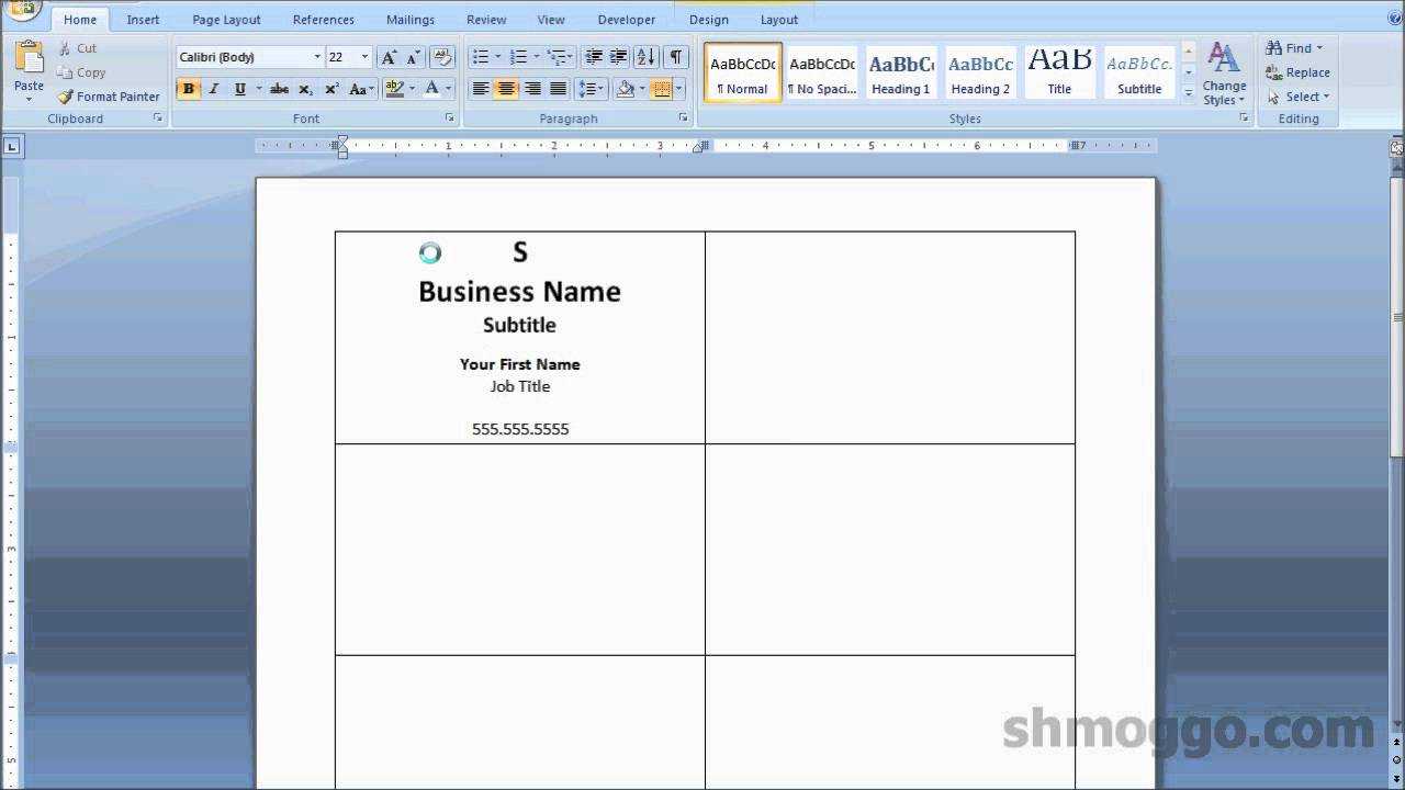 Printing Business Cards In Word | Video Tutorial Intended For Credit Card Size Template For Word