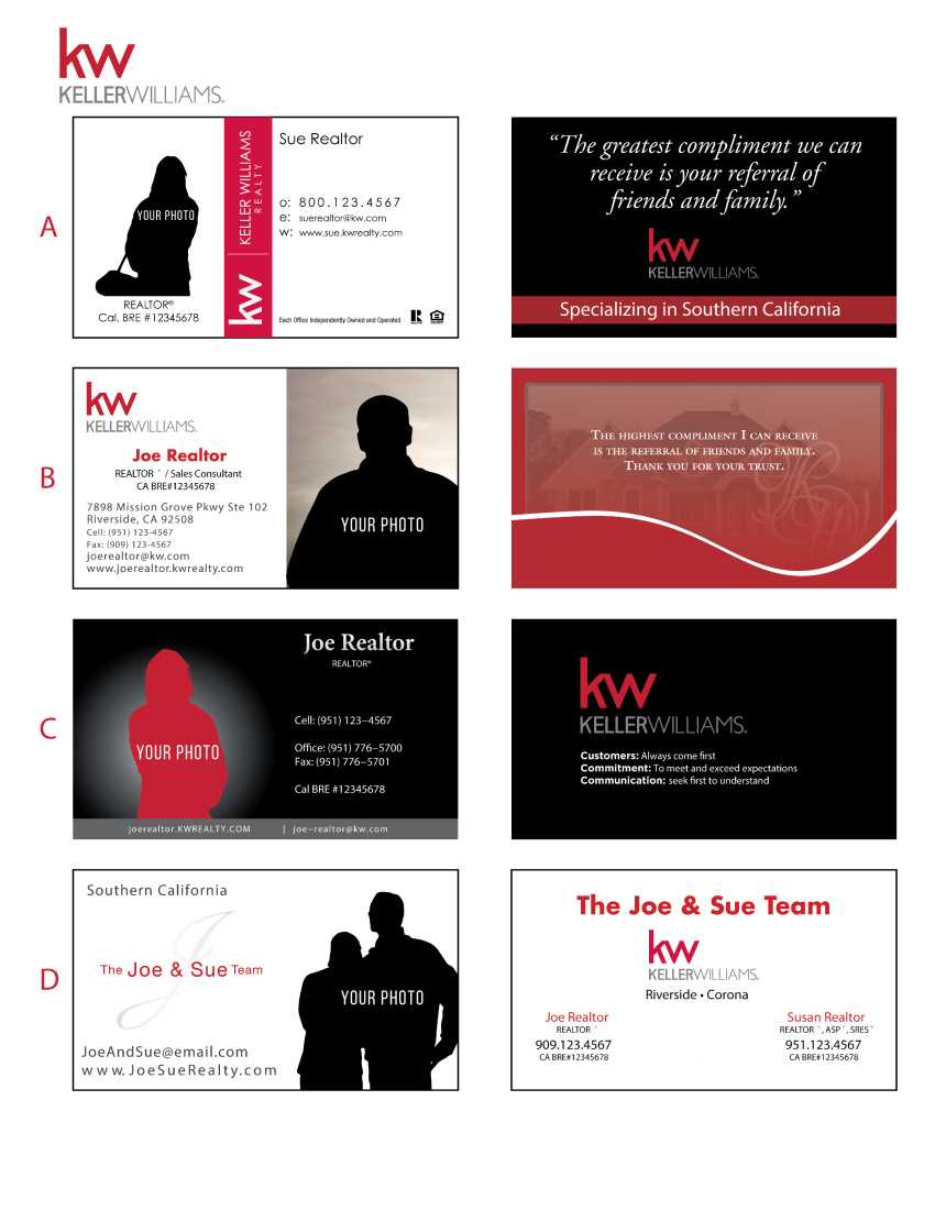 Printing Connection · Keller Williams Business Cards For Keller Williams Business Card Templates