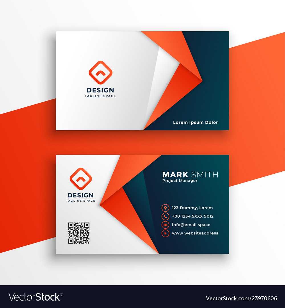 Professional Business Card Template Design In Designer Visiting Cards Templates