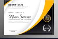 Professional Certificate Template Diploma Award with regard to Professional Award Certificate Template