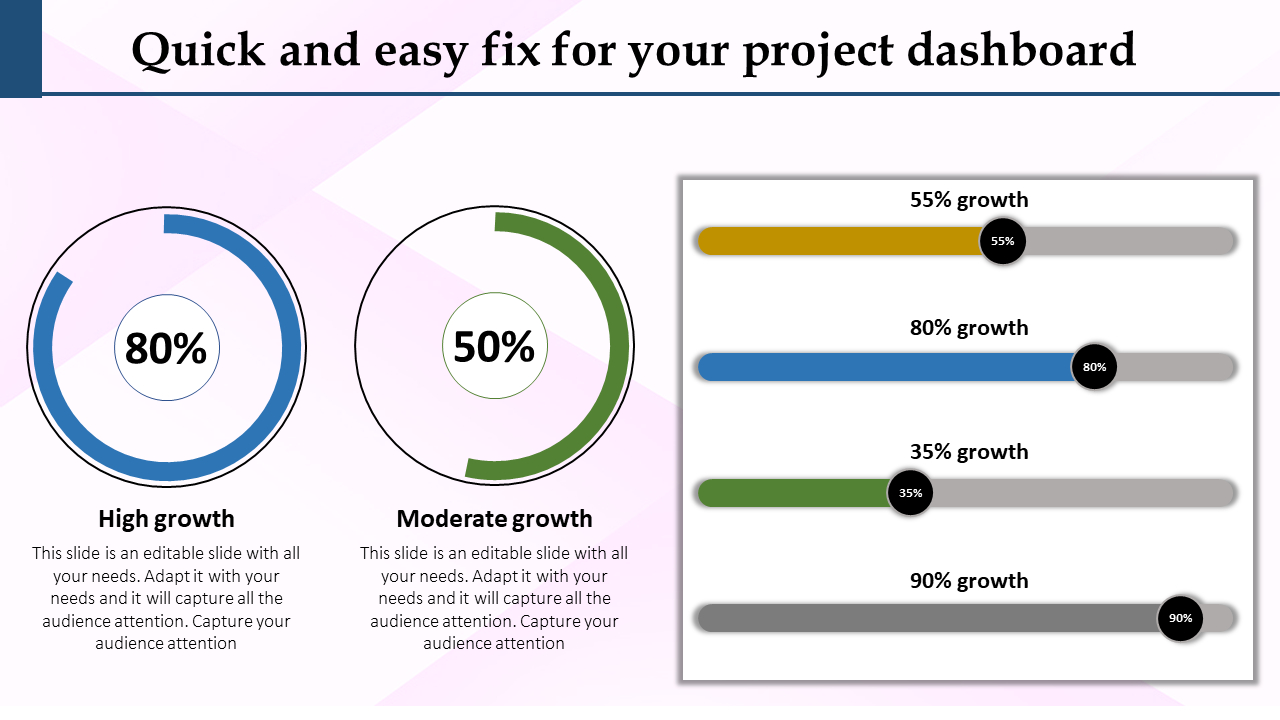 Project Dashboard Template Ppt Inside Project Dashboard Template Powerpoint Free