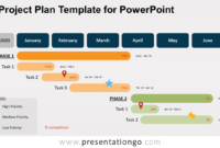 Project Plan Template For Powerpoint - Presentationgo intended for Project Schedule Template Powerpoint