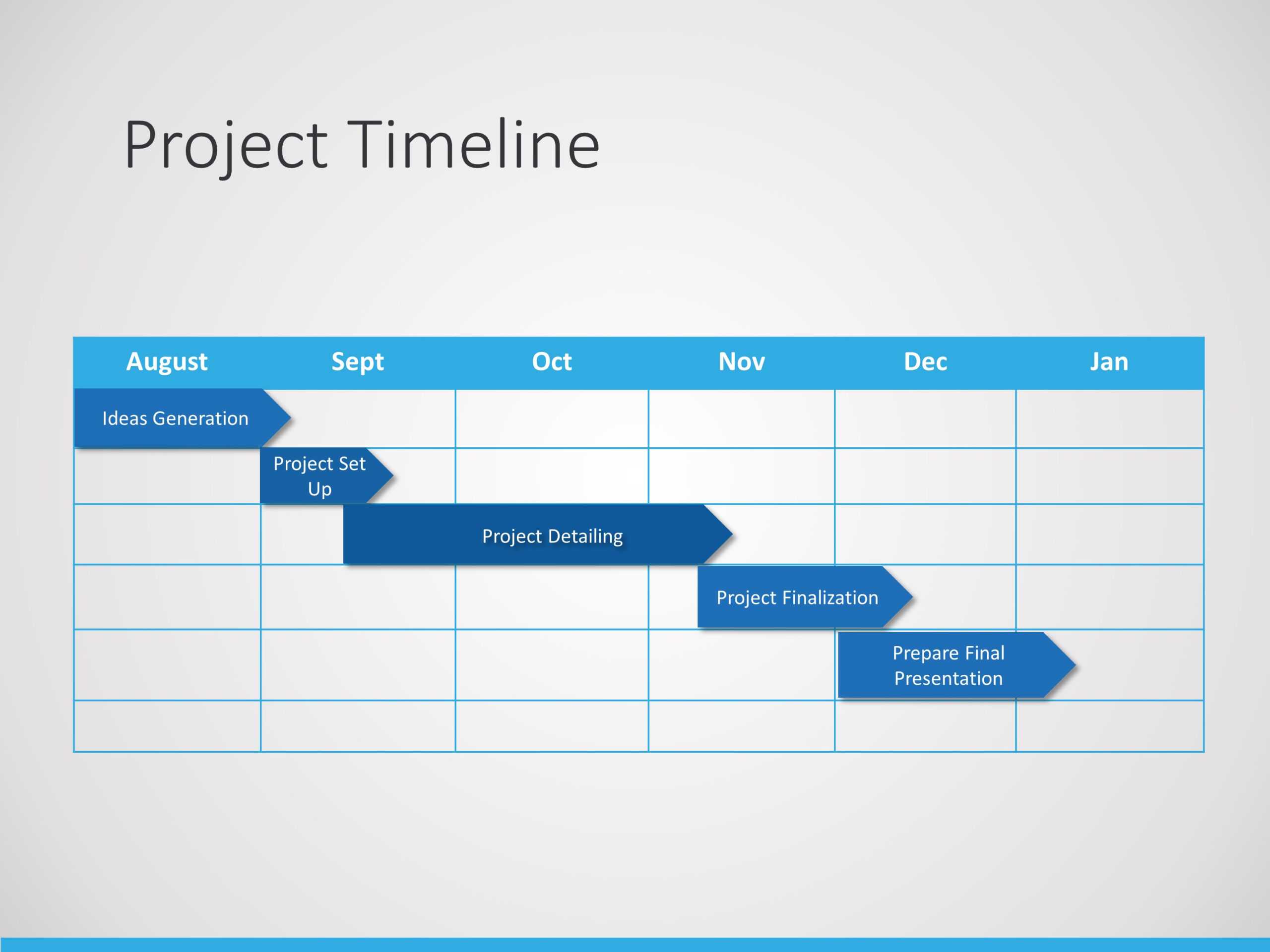 Project Timeline Powerpoint Template 2 | Project Planning With Project Schedule Template Powerpoint