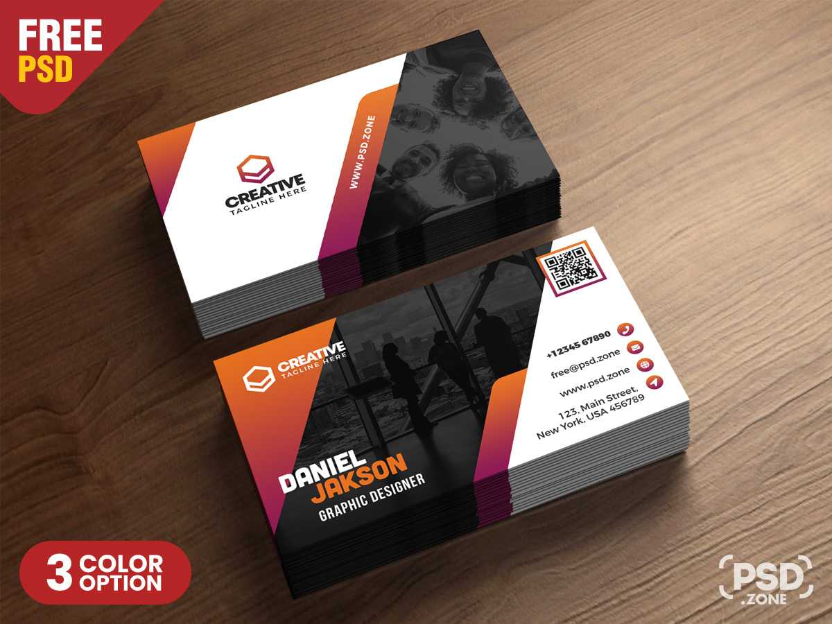 Psd Business Card Design Free Templates – Psd Zone With Creative Business Card Templates Psd