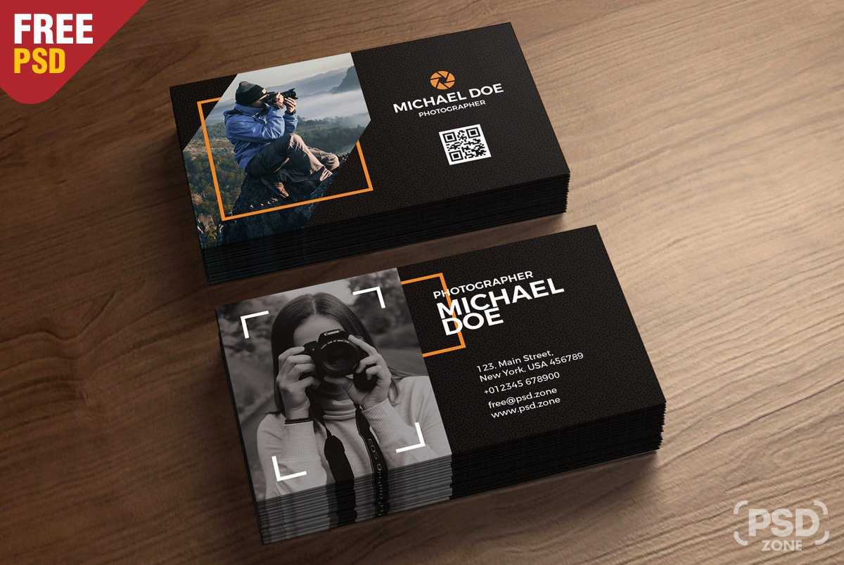 Psd Zone On Twitter: "photography Business Cards Template Throughout Photography Business Card Templates Free Download