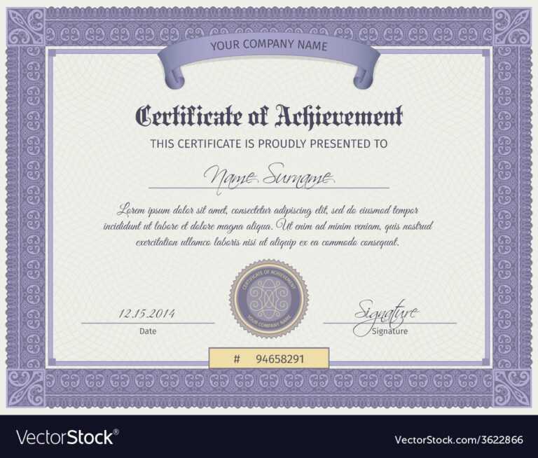 Qualification Certificate Template Sample Professional Templates