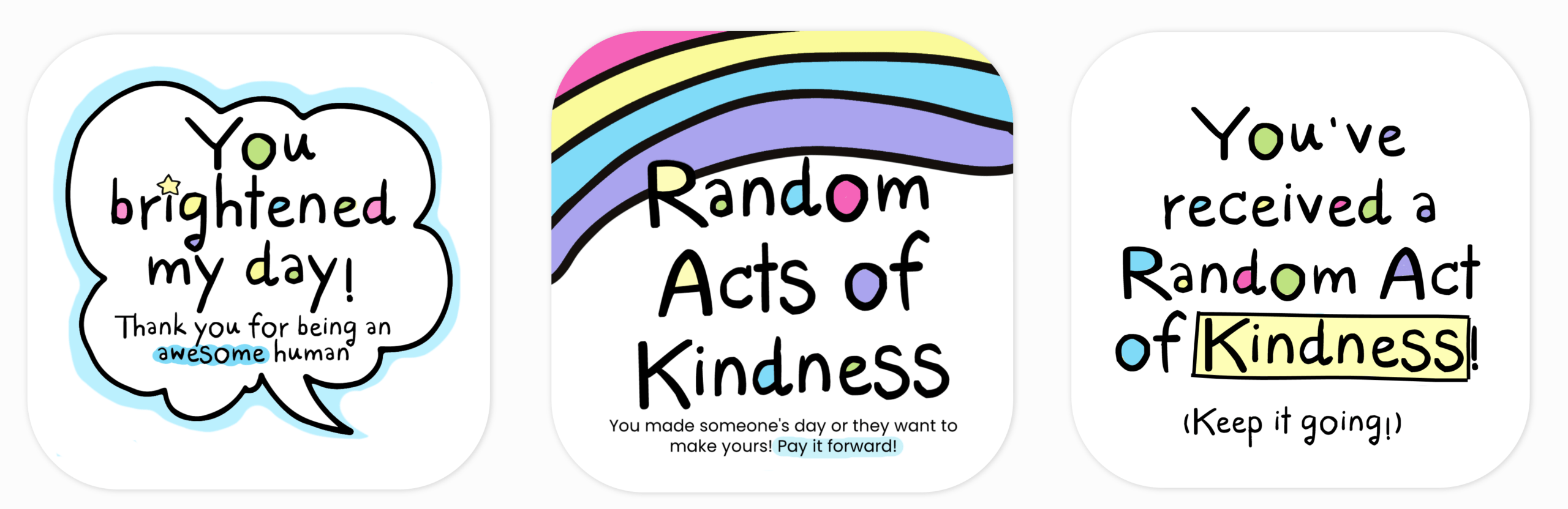 Random Acts Of Kindness Cards – Blessing Manifesting Within Random Acts Of Kindness Cards Templates