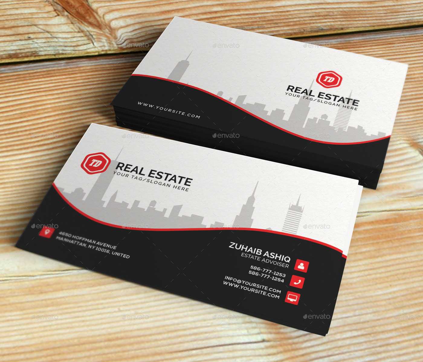 Real Estate – Business Card Template Pertaining To Real Estate Business Cards Templates Free