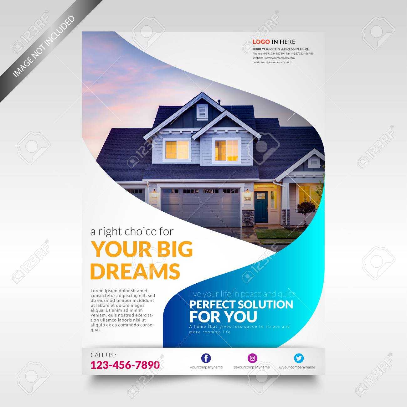 Real Estate Flyer – Calep.midnightpig.co In Real Estate Brochure Templates Psd Free Download