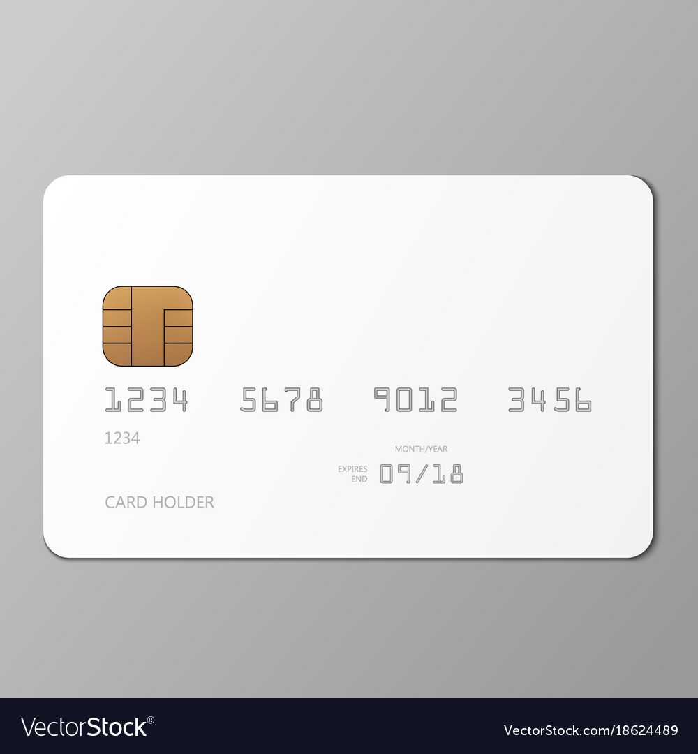 Realistic White Credit Card Mockup Template With Pertaining To Credit Card Templates For Sale