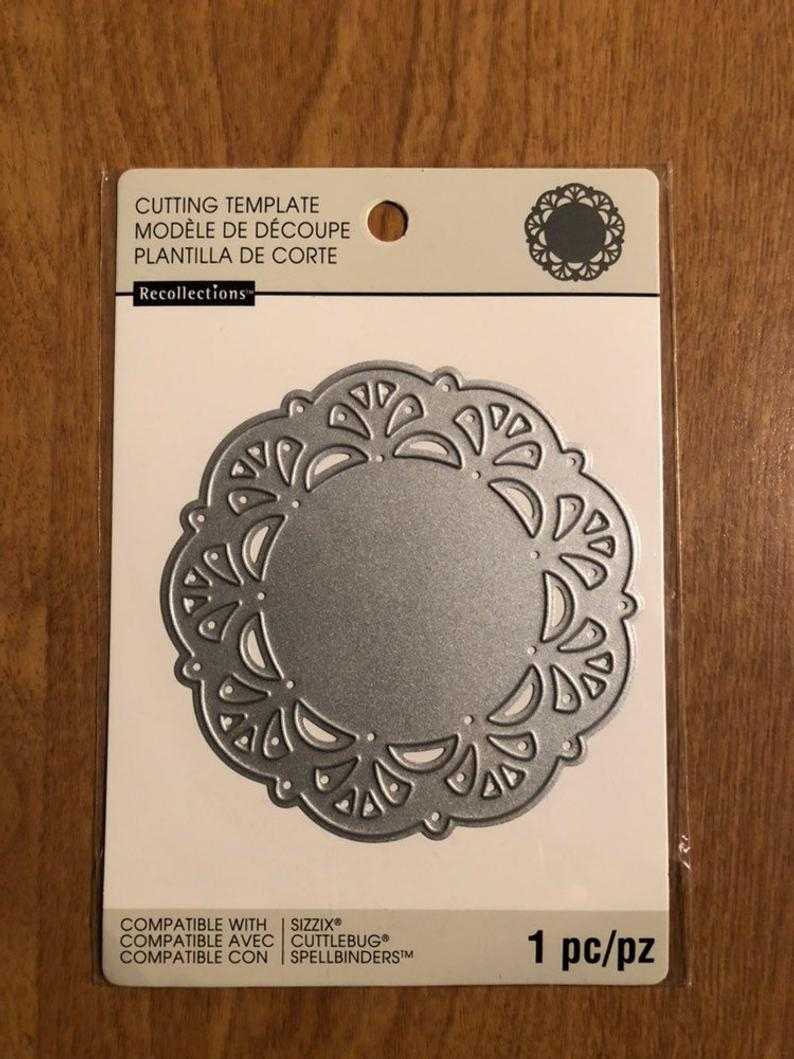 Recollections Doily Cutting Template Die 1 Piece 542688 For Recollections Cards And Envelopes Templates