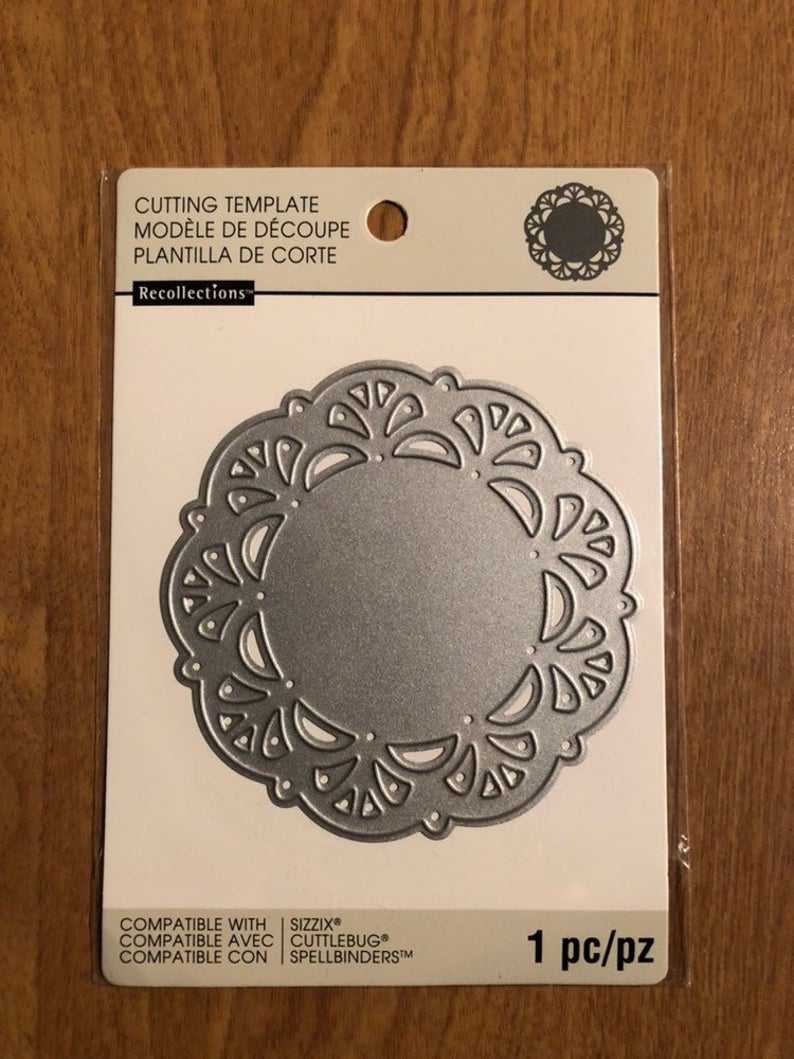 Recollections Doily Cutting Template Die 1 Piece 542688 Throughout Recollections Card Template