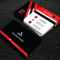 Red And Black Colour Professional Business Cards Free With Regard To Professional Business Card Templates Free Download