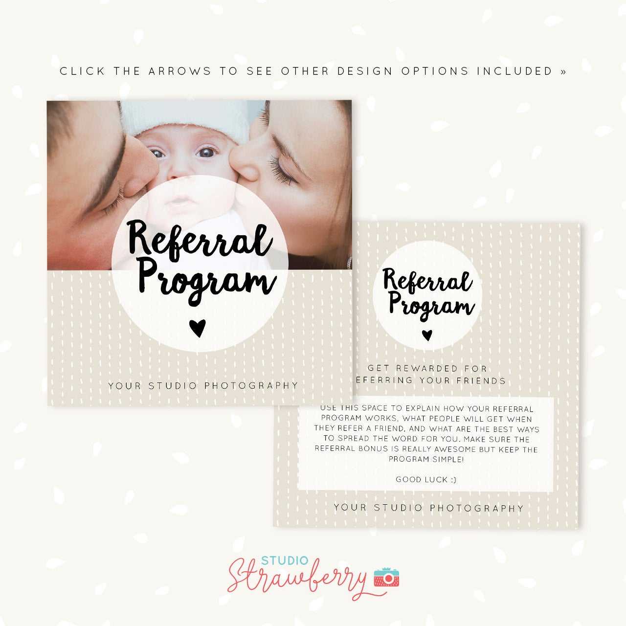 Referral Cards, Referral Card Template, Referral Program, Tell A Friend,  Referral Photoshop Template, Word Of Mouth Marketing Board Psd Intended For Referral Card Template