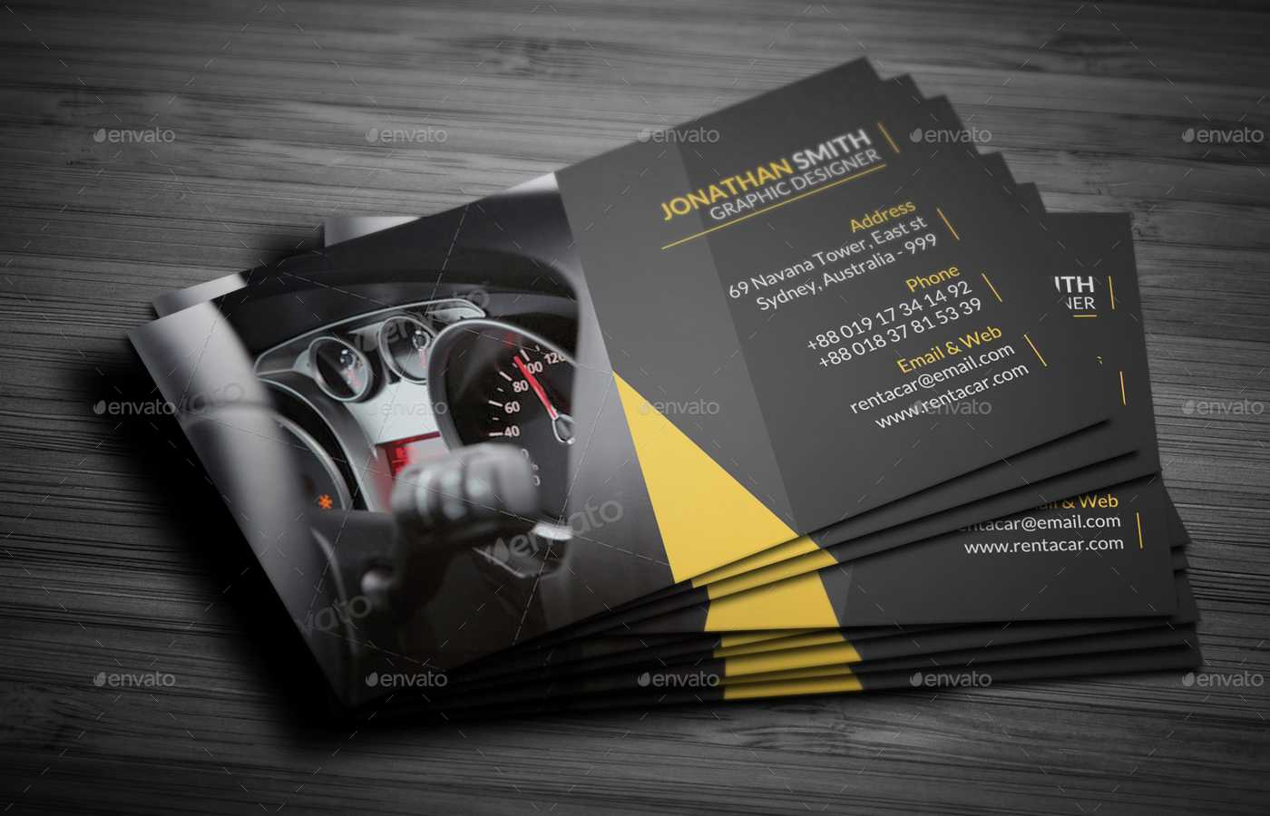 Rent A Car Business Card Within Automotive Business Card Templates