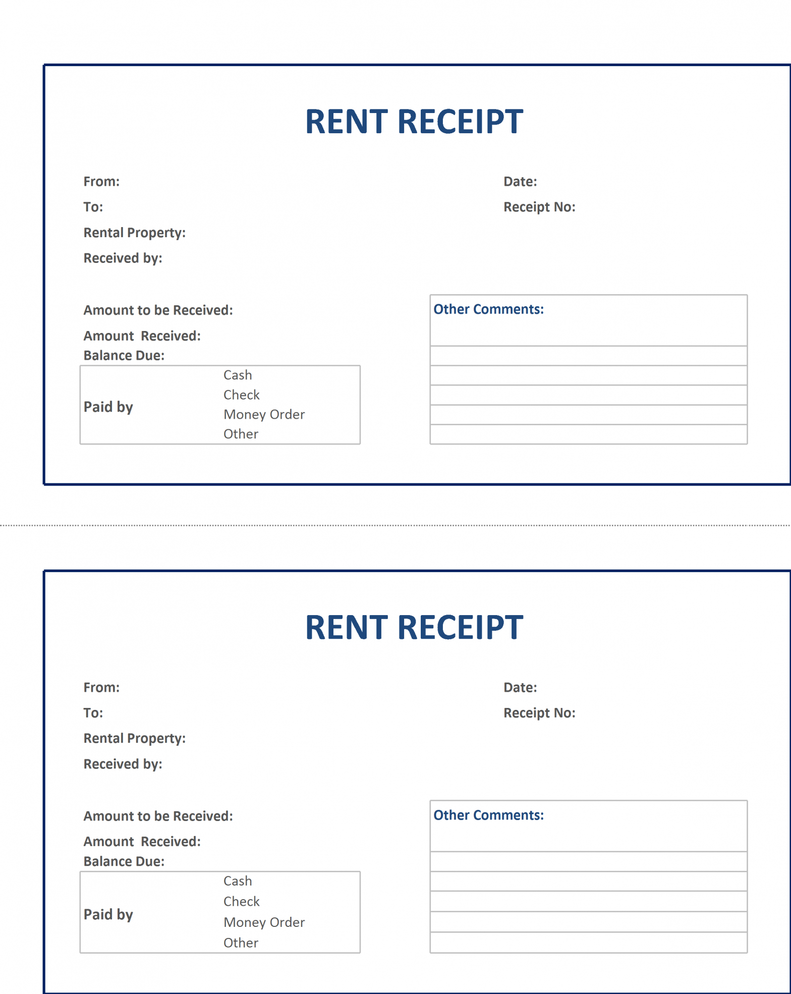 Rent Receipt Template – Google Docs Templates Within Google Docs Note Card Template