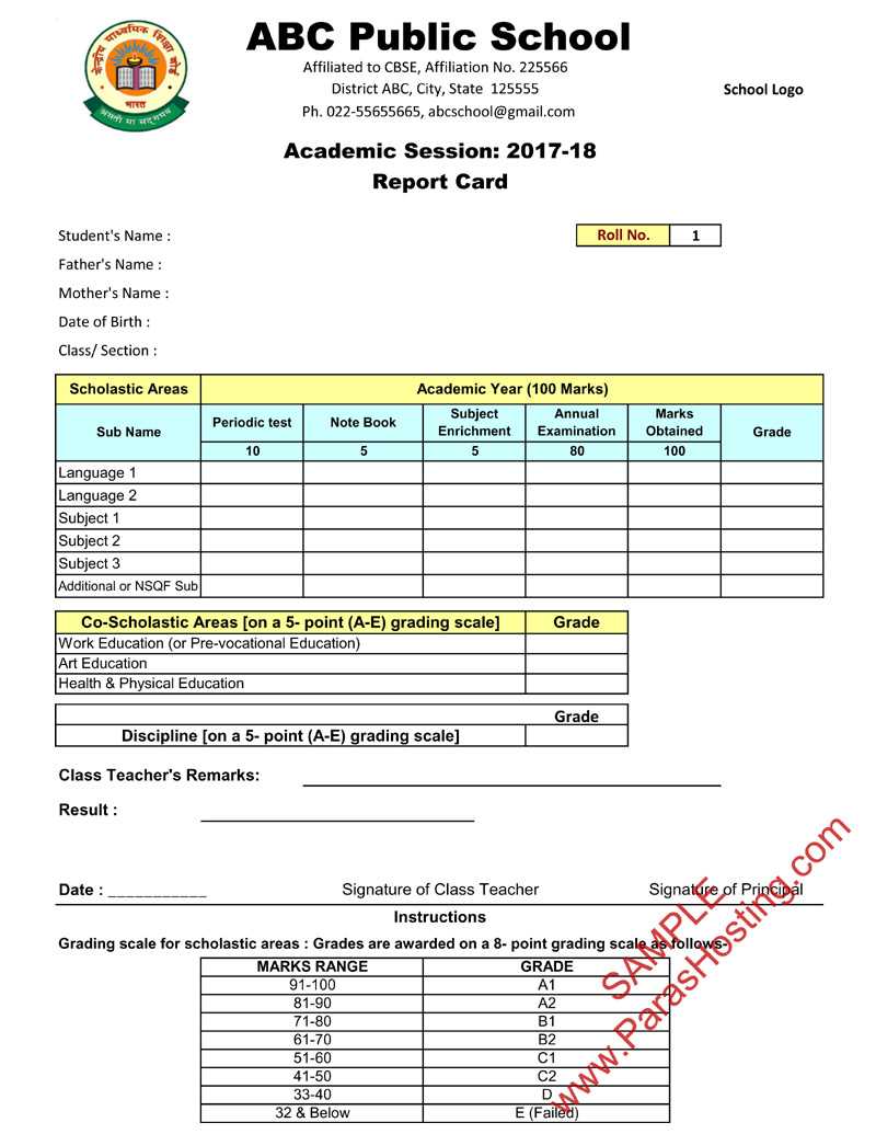 Report Card Format – Dalep.midnightpig.co Throughout Fake Report Card Template