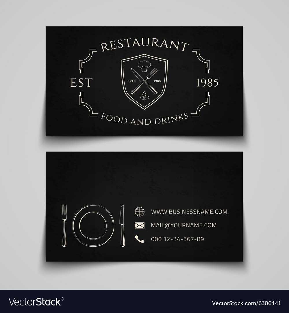 Restaurant Business Card Template Intended For Restaurant Business Cards Templates Free