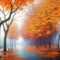 Road In Autumn Backgrounds For Powerpoint – Nature Ppt Templates Throughout Free Fall Powerpoint Templates