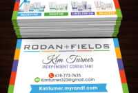 Rodan &amp; Fields Business Cards Style 1 Soldkz Creative Services regarding Rodan And Fields Business Card Template