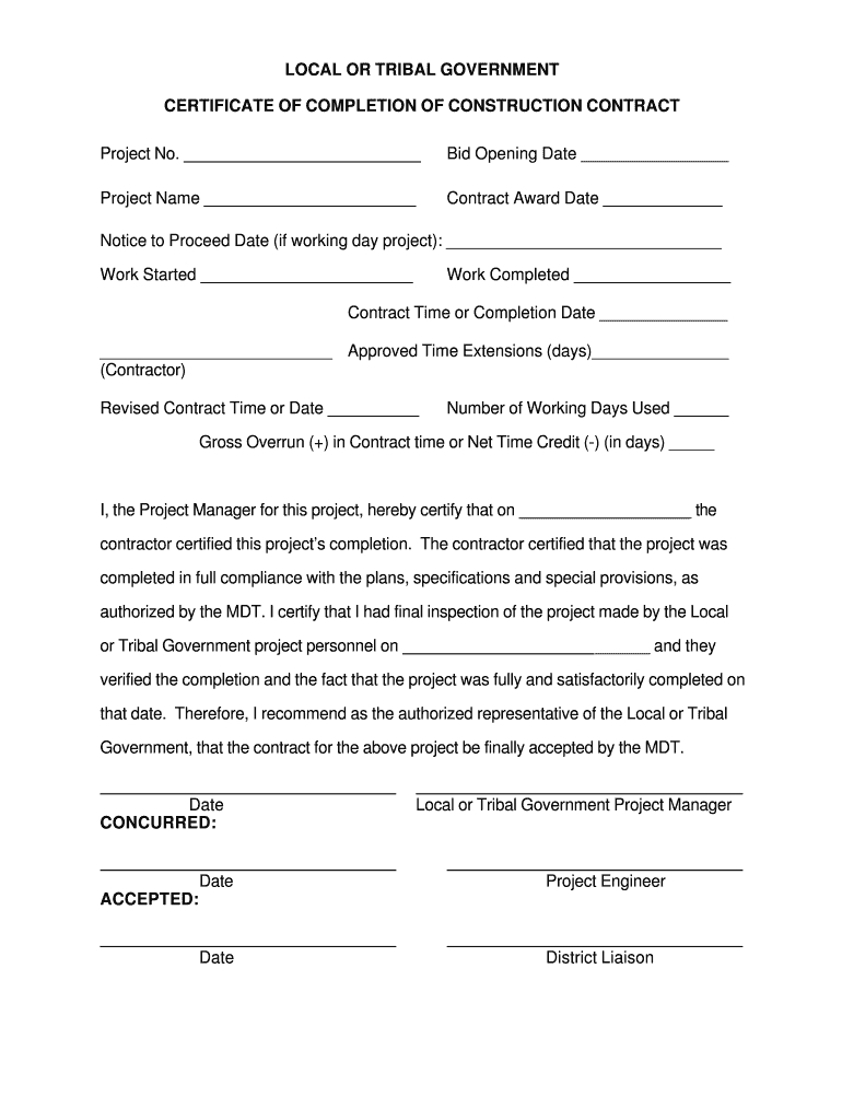 Roofing Certificate Of Completion – Fill Out And Sign Printable Pdf  Template | Signnow Pertaining To Certificate Of Completion Construction Templates