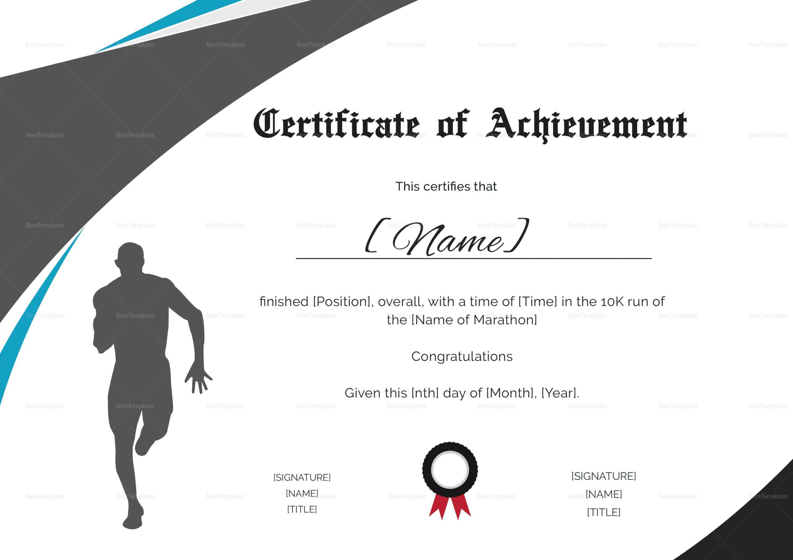 Running Certificate Template – Carlynstudio With Running Certificates Templates Free