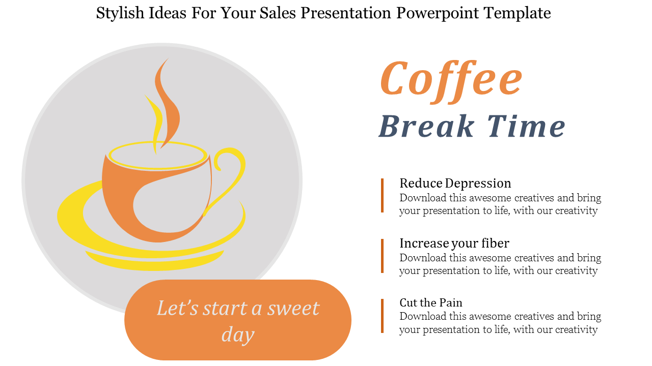 Sales Presentation Powerpoint Template In Depression Powerpoint Template