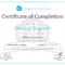 Sample Course Completion Certificate Template – Dalep Inside Class Completion Certificate Template