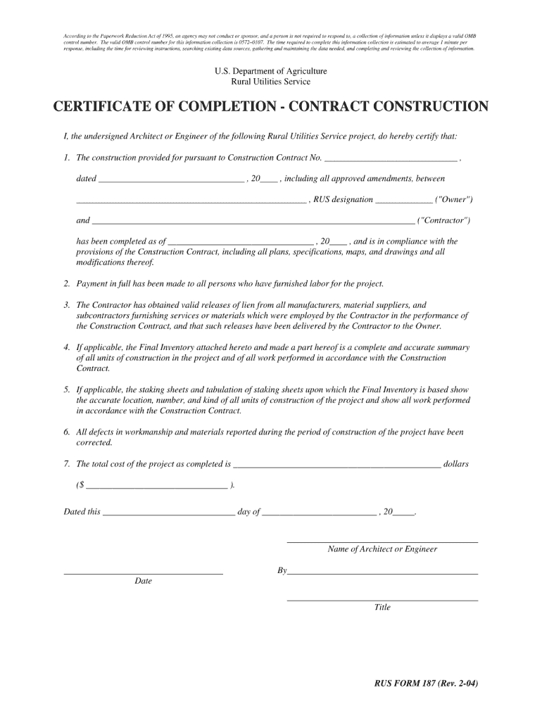 Sample Of Certificate Of Completion Of Construction Project In Certificate Of Completion Template Construction