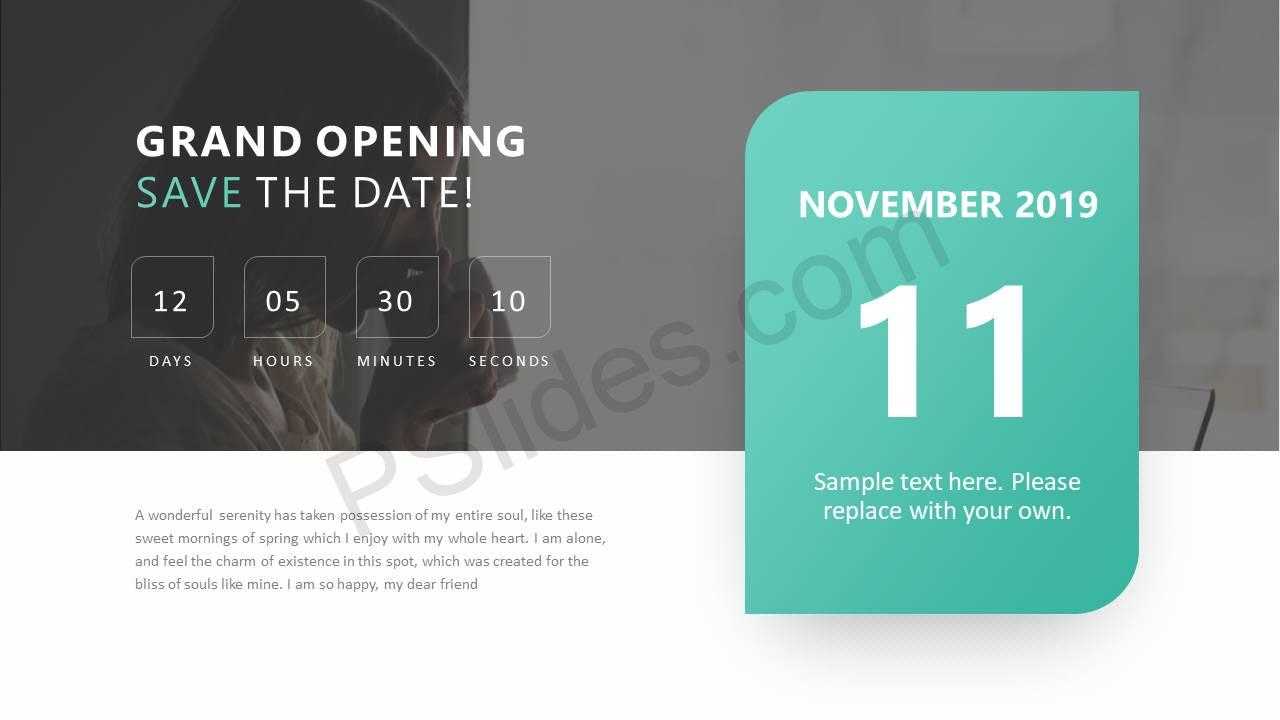 Save The Date Ppt Slide - Pslides In Save The Date Powerpoint Template