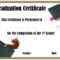 School Graduation Certificates | Customize Online With Or Inside 5Th Grade Graduation Certificate Template
