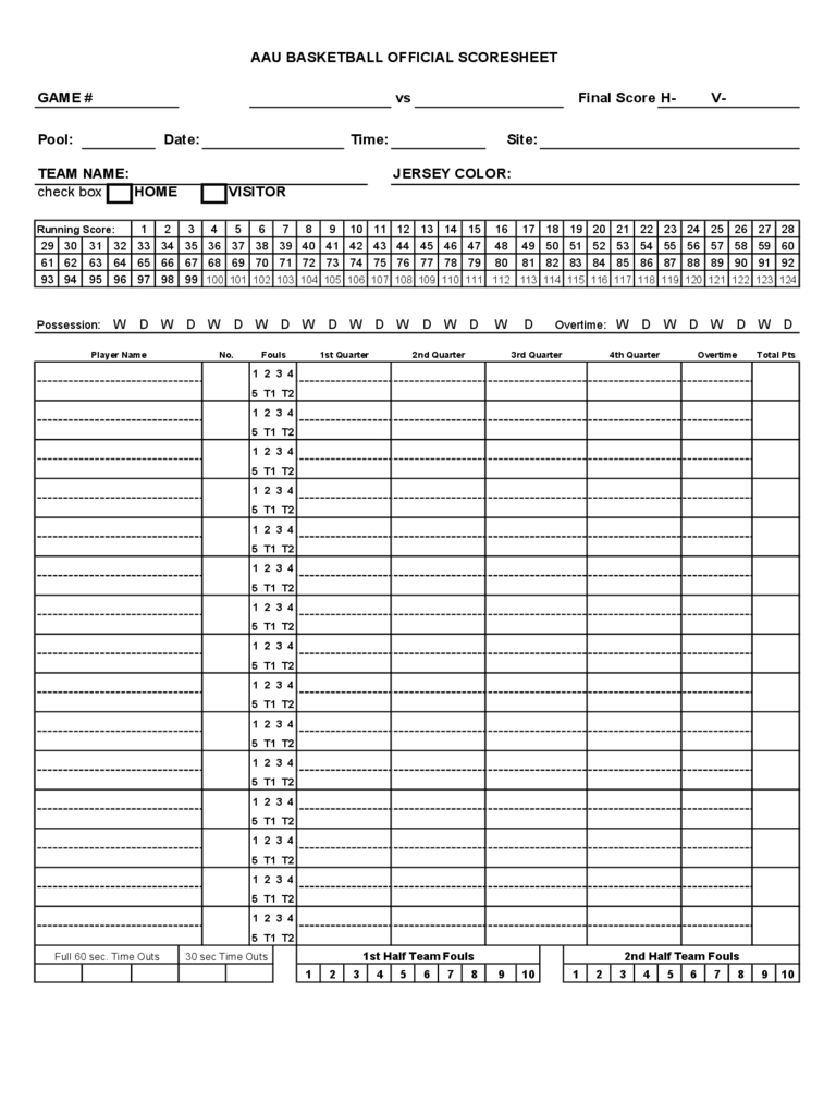 Score Sheet Template – 158 Free Templates In Pdf, Word Inside Bridge Score Card Template