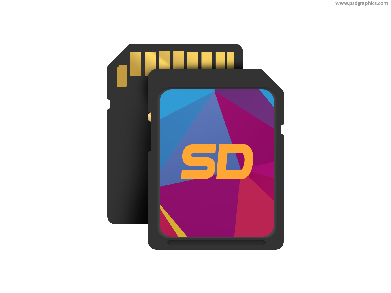 Sd Memory Card Icon Psd | Psdgraphics Regarding In Memory Cards Templates