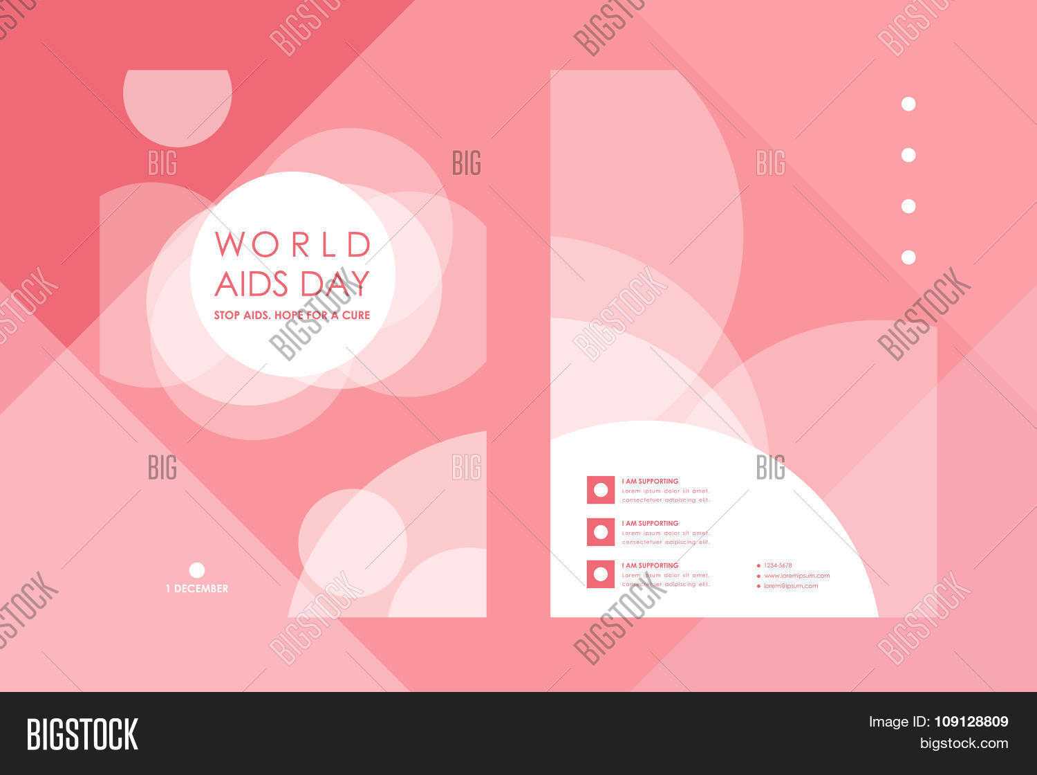 Set Brochure, Poster Vector & Photo (Free Trial) | Bigstock With Regard To Hiv Aids Brochure Templates